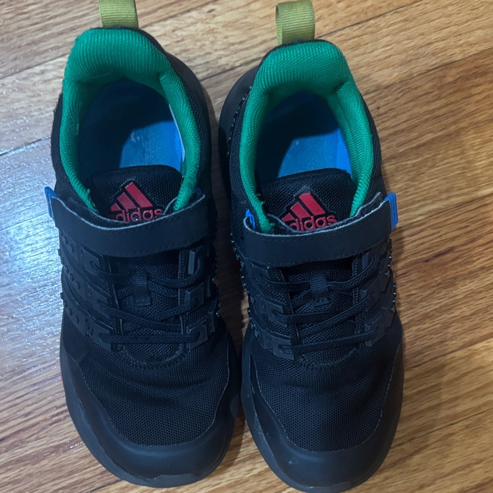 Adidas Kids Black and Red Sneakers